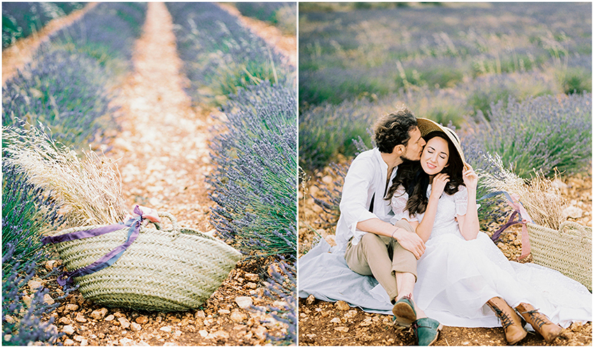 Wedding in lavender field