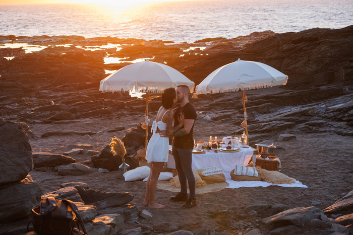 A Beach Picnic Wedding Proposal Spain