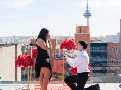 Pedida de mano en Madrid / Foto vía Natalia Ortiz Events