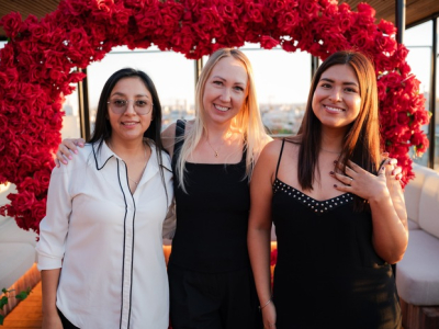 Pedida de mano en un rooftop en Madrid / Foto vía Natalia Ortiz Events